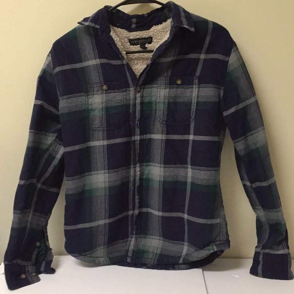 Aeropostale men plaid shirt size XS